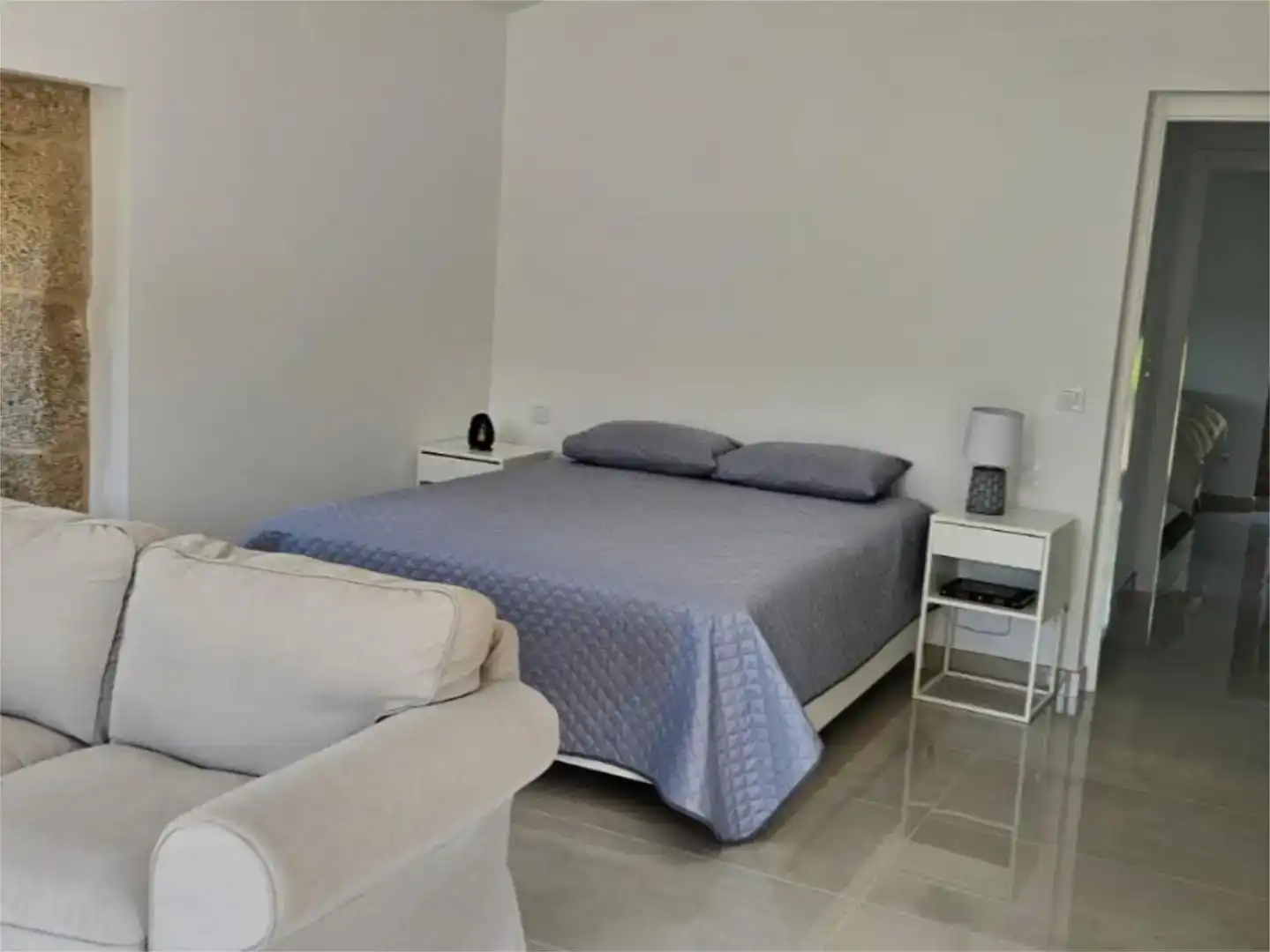 Habitación de Casa o chalet en venta en A Lama   con Jardín privado y Amueblado