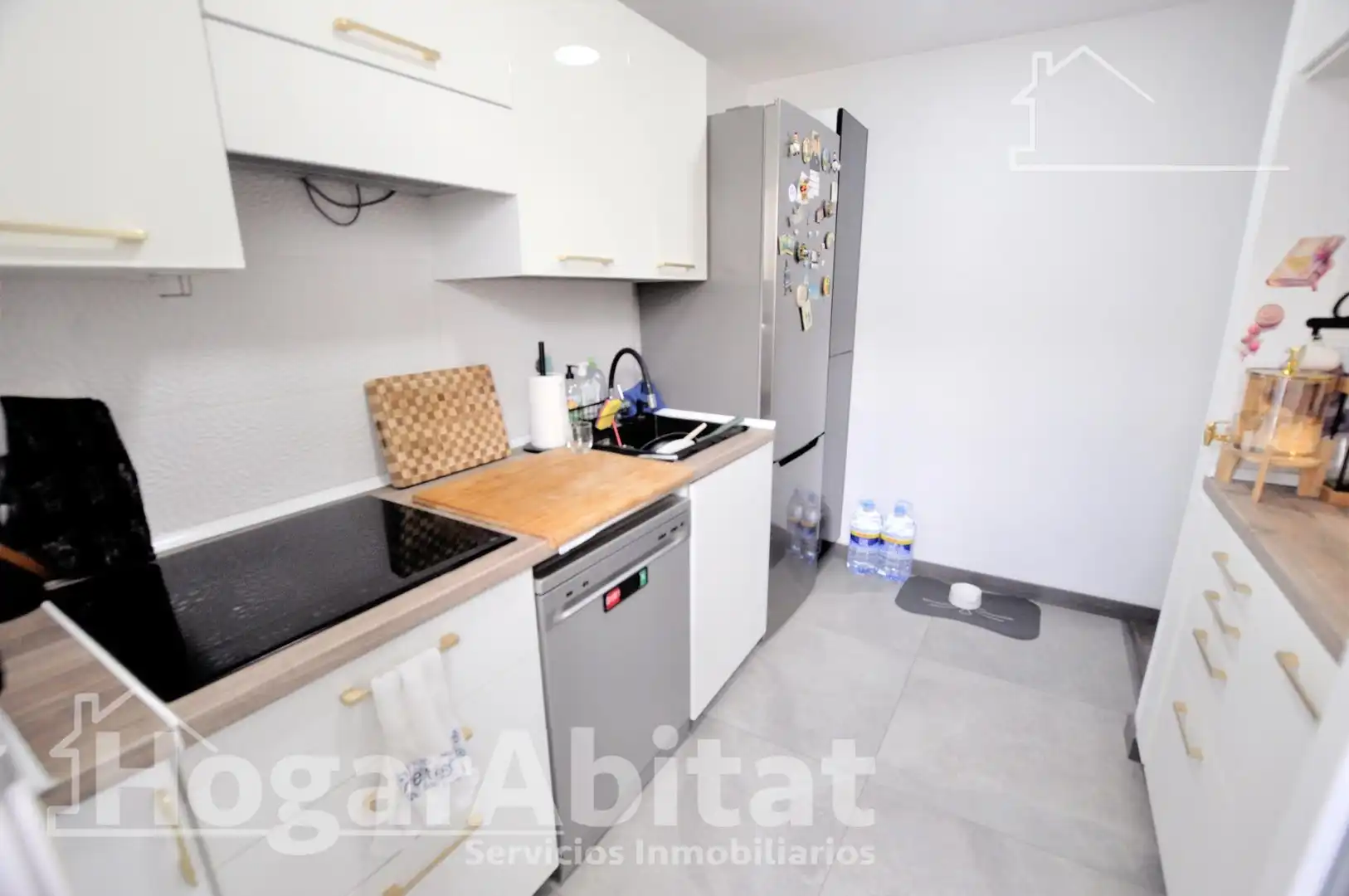 Küche von Wohnung zum Verkauf in Alfafar mit Klimaanlage, Heizung und Parkett