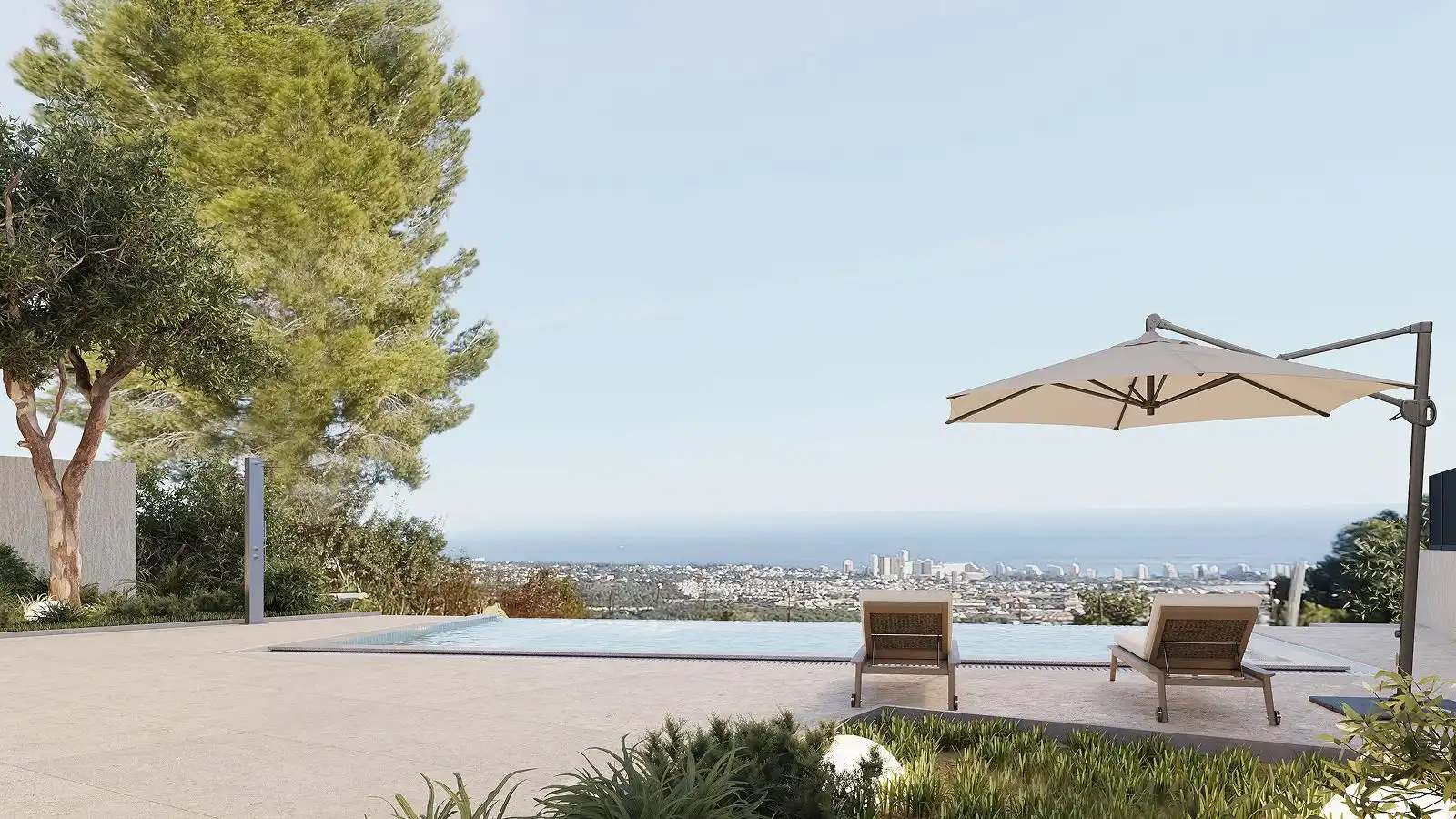 Terrassa de Casa o xalet en venda en Calpe / Calp amb Aire condicionat, Calefacció i Jardí privat