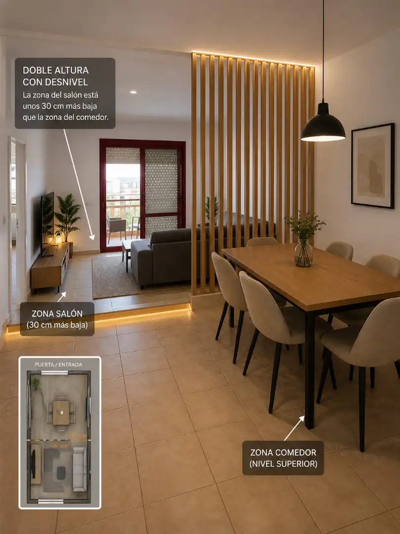 Living room of Flat for sale in Sant Boi de Llobregat  with Air Conditioner, Private garden and Furnished