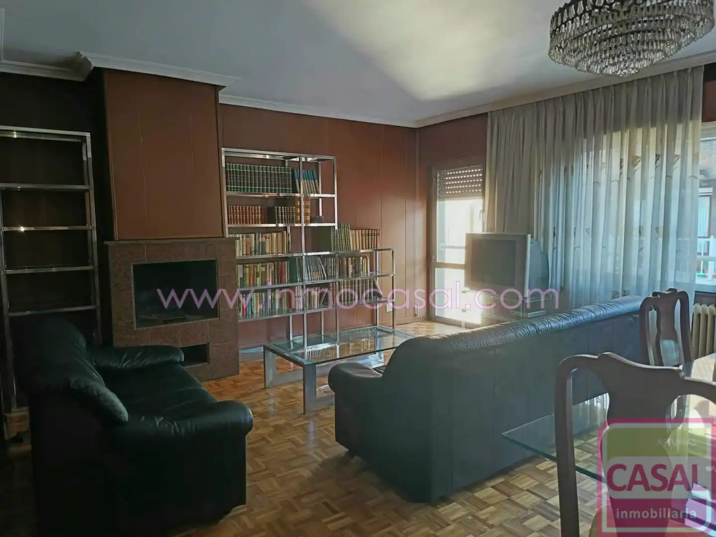 Living room of Flat for sale in Langreo  with Heating, Storage room and Furnished