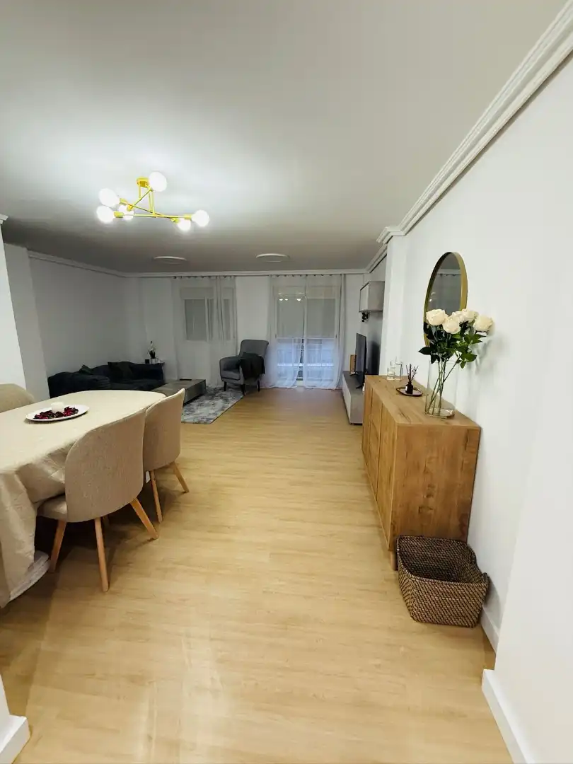 Living room of Flat for rent in Castellón de la Plana / Castelló de la Plana  with Furnished, Washing machine and TV