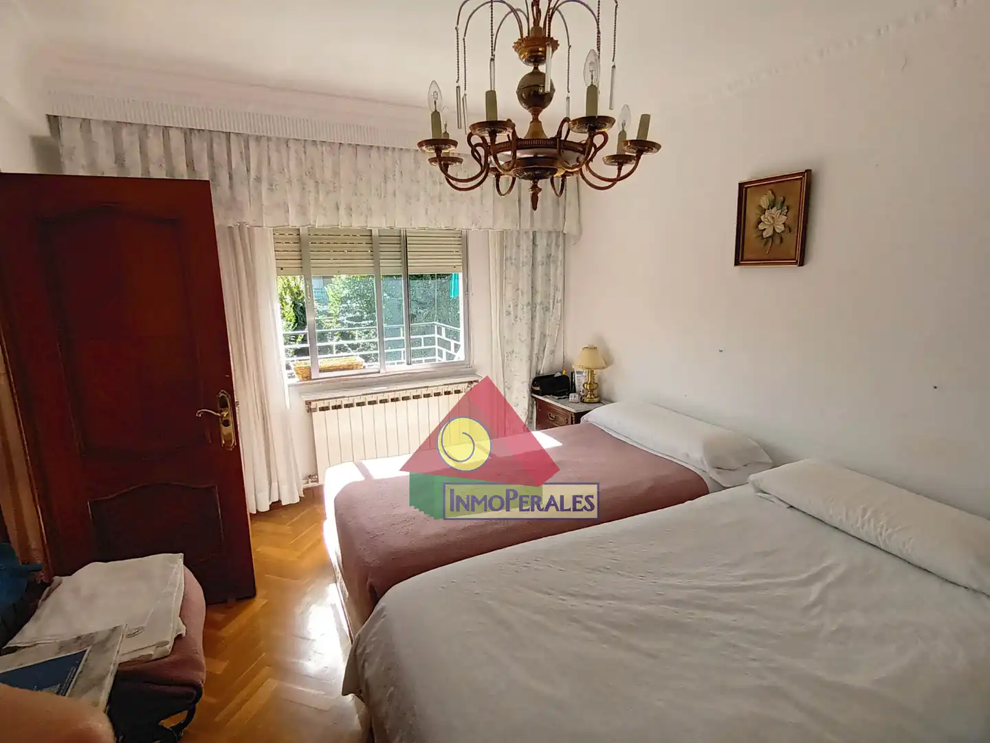 Schlafzimmer von Wohnung zum Verkauf in Madrid mit Heizung, Parkett und Terrasse
