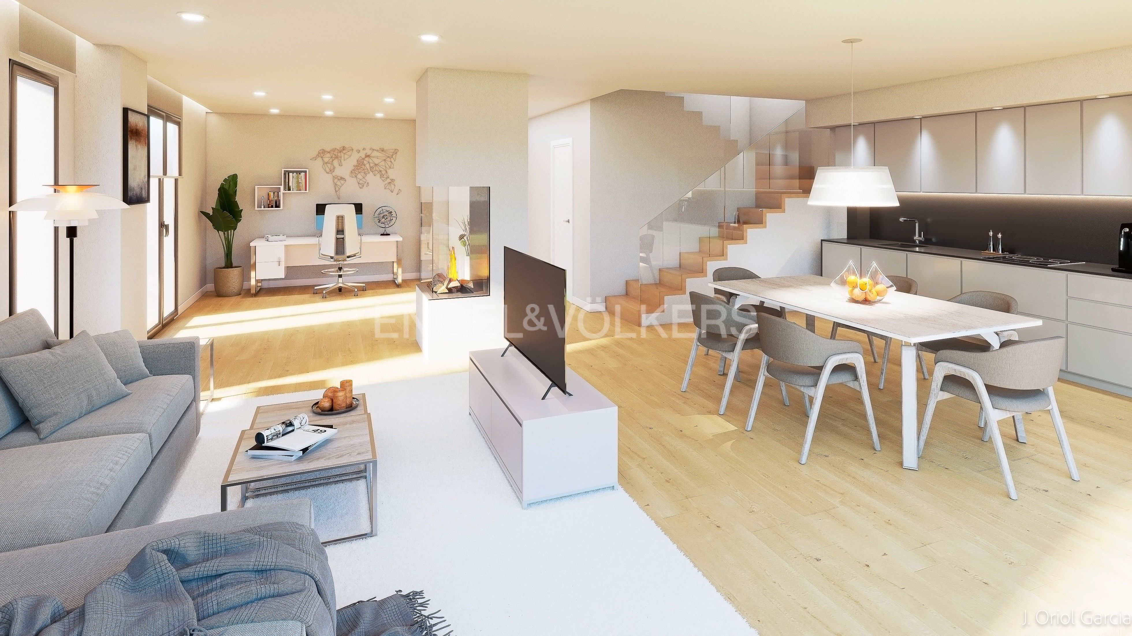 Living room of Houses for sale in Malgrat de Mar  with Heating, Private garden and Parquet flooring