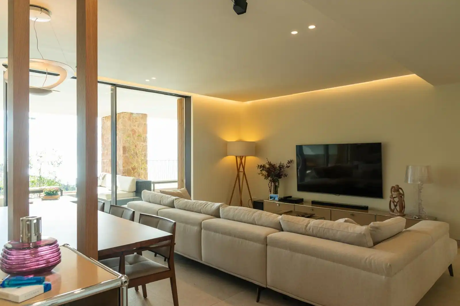 Sala d'estar de Apartament en venda en Oropesa del Mar / Orpesa amb Aire condicionat, Jardí privat i Terrassa