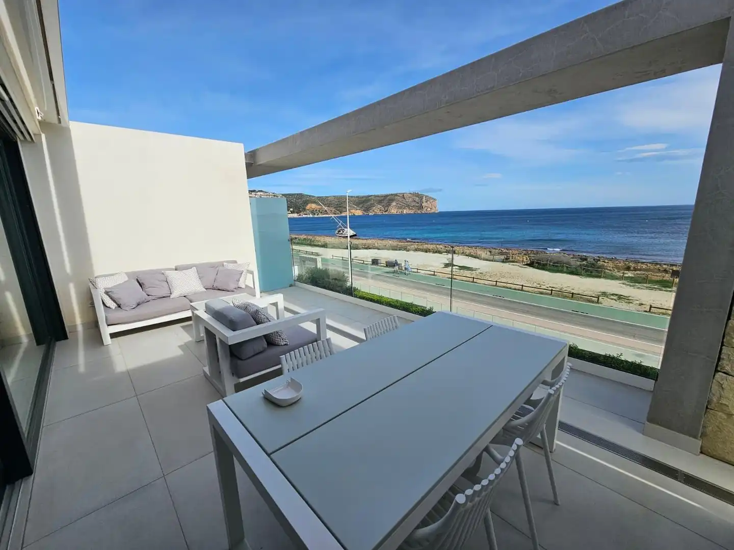 Terraza de Ático de alquiler en Jávea / Xàbia con Aire acondicionado, Calefacción y Jardín privado