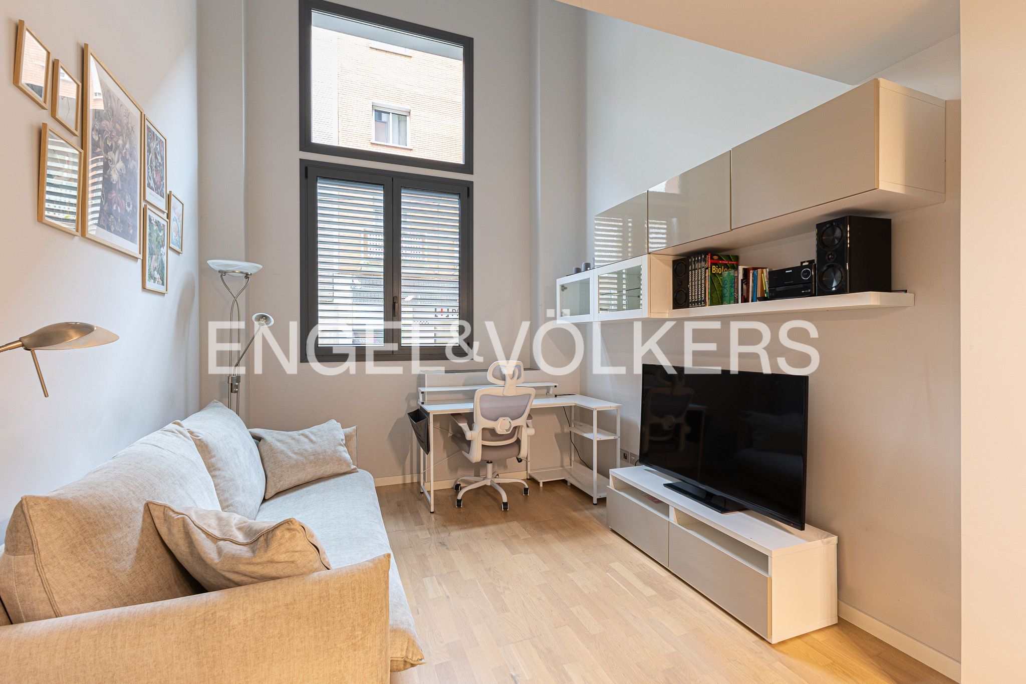 Sala d'estar de Apartament en venda en  Barcelona Capital amb Aire condicionat, Calefacció i Parquet