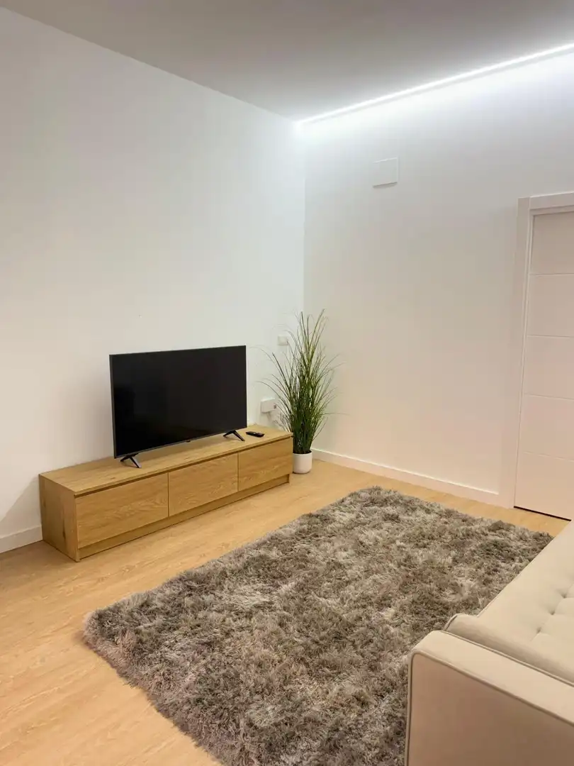 Sala d'estar de Estudi en venda en Valencia amb Aire condicionat, Terrassa i Moblat