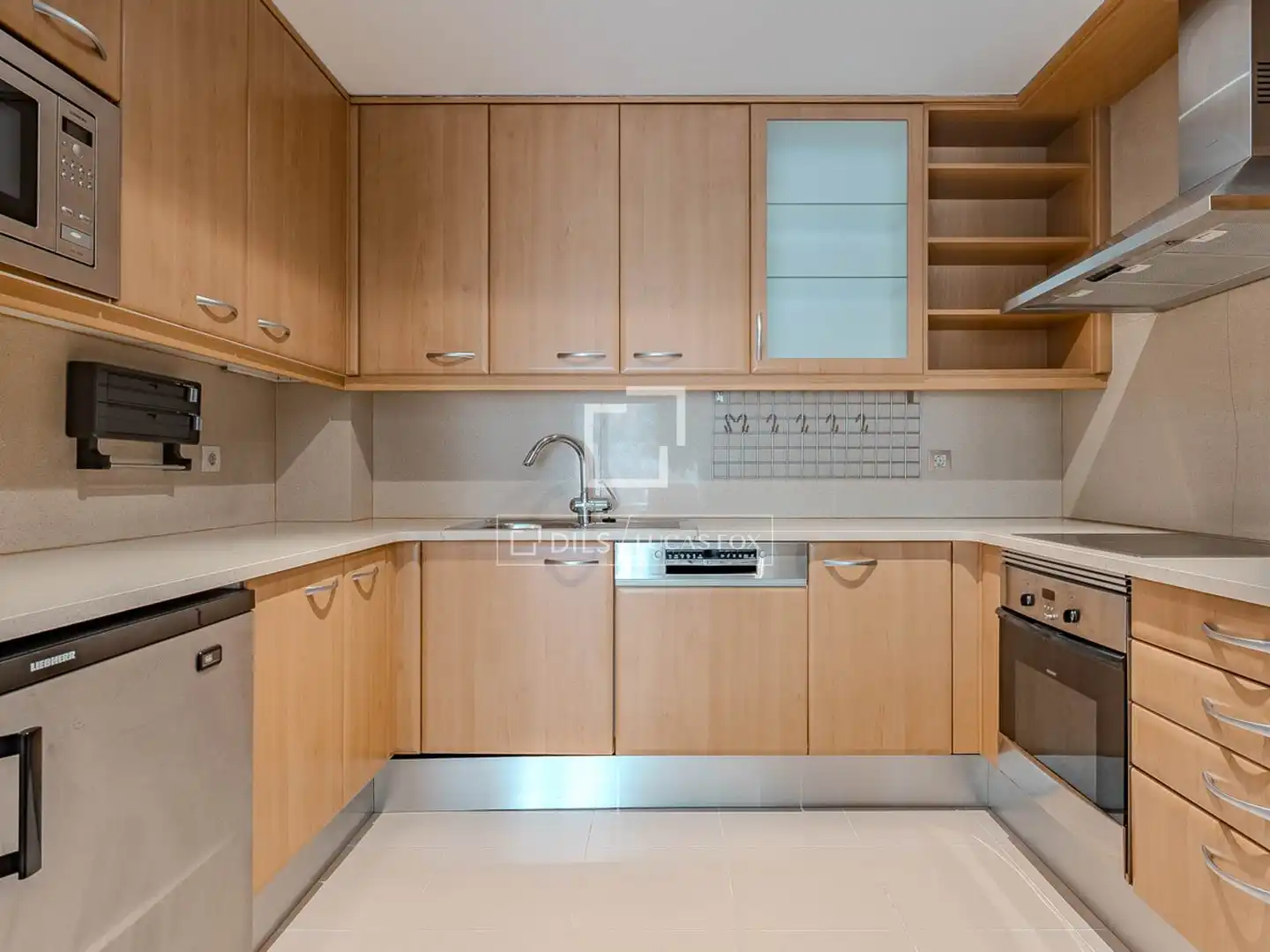 Cocina de Piso de alquiler en Barcelona con Aire acondicionado, Calefacción y Parquet