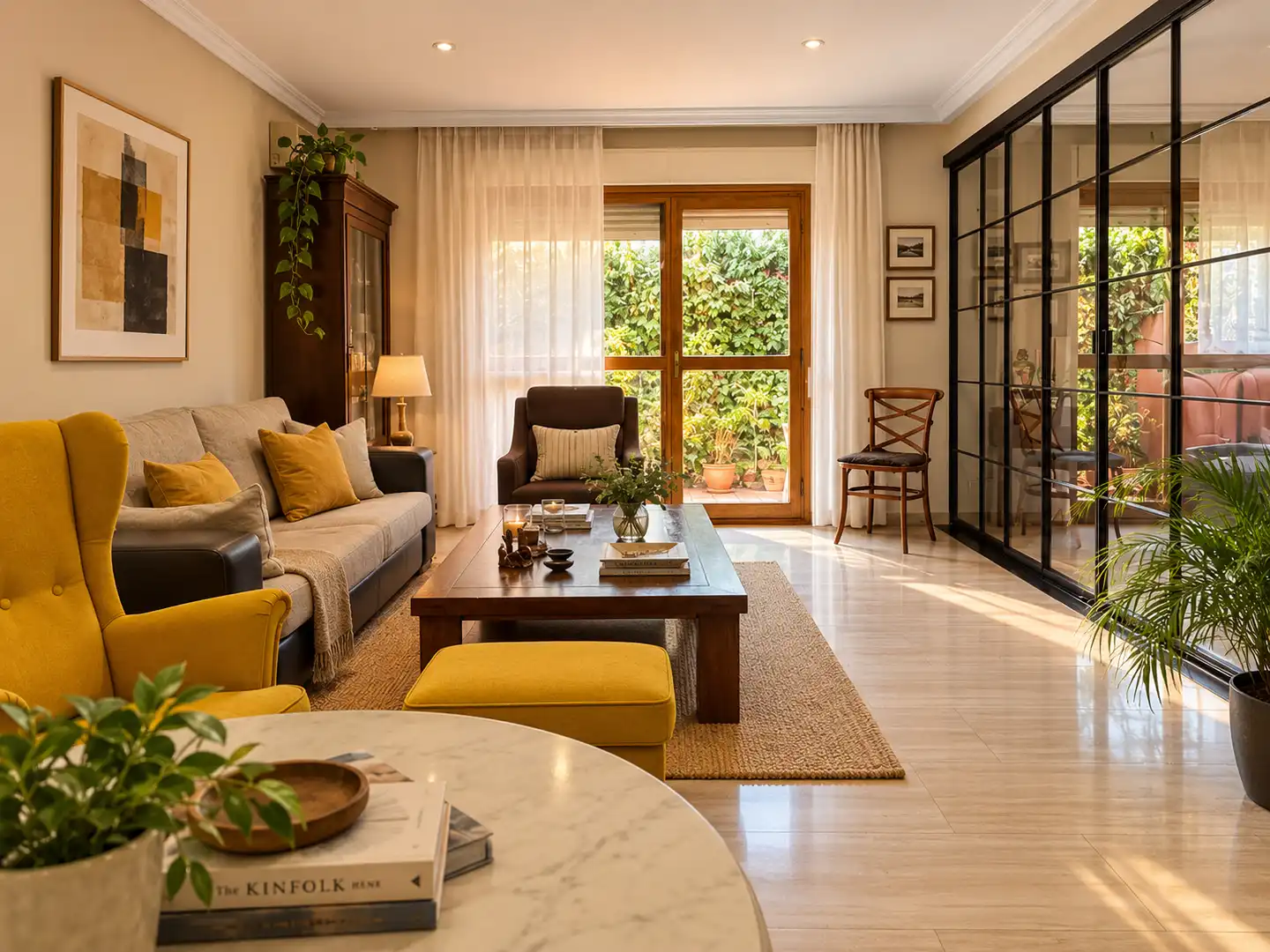 Sala de estar de Casa adosada en venta en Guadalajara con Calefacción