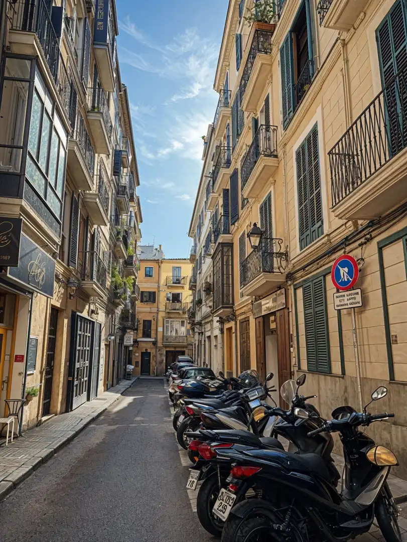 Außenansicht von Dachboden zum Verkauf in  Palma de Mallorca mit Klimaanlage, Heizung und Terrasse