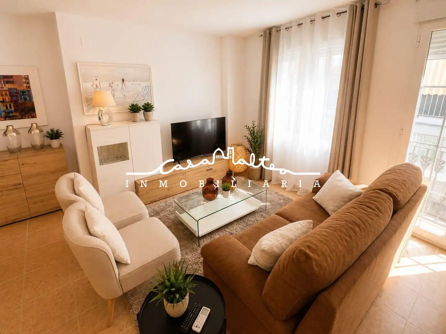 Sala d'estar de Apartament en venda en Altea amb Aire condicionat, Calefacció i Moblat