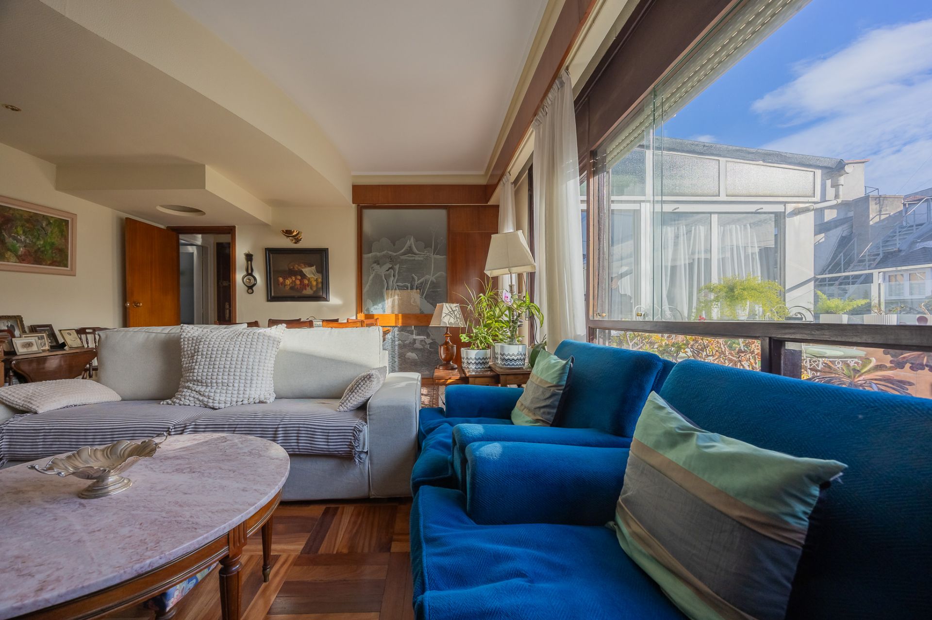 Sala de estar de Piso en venta en Bilbao  con Calefacción, Terraza y Amueblado