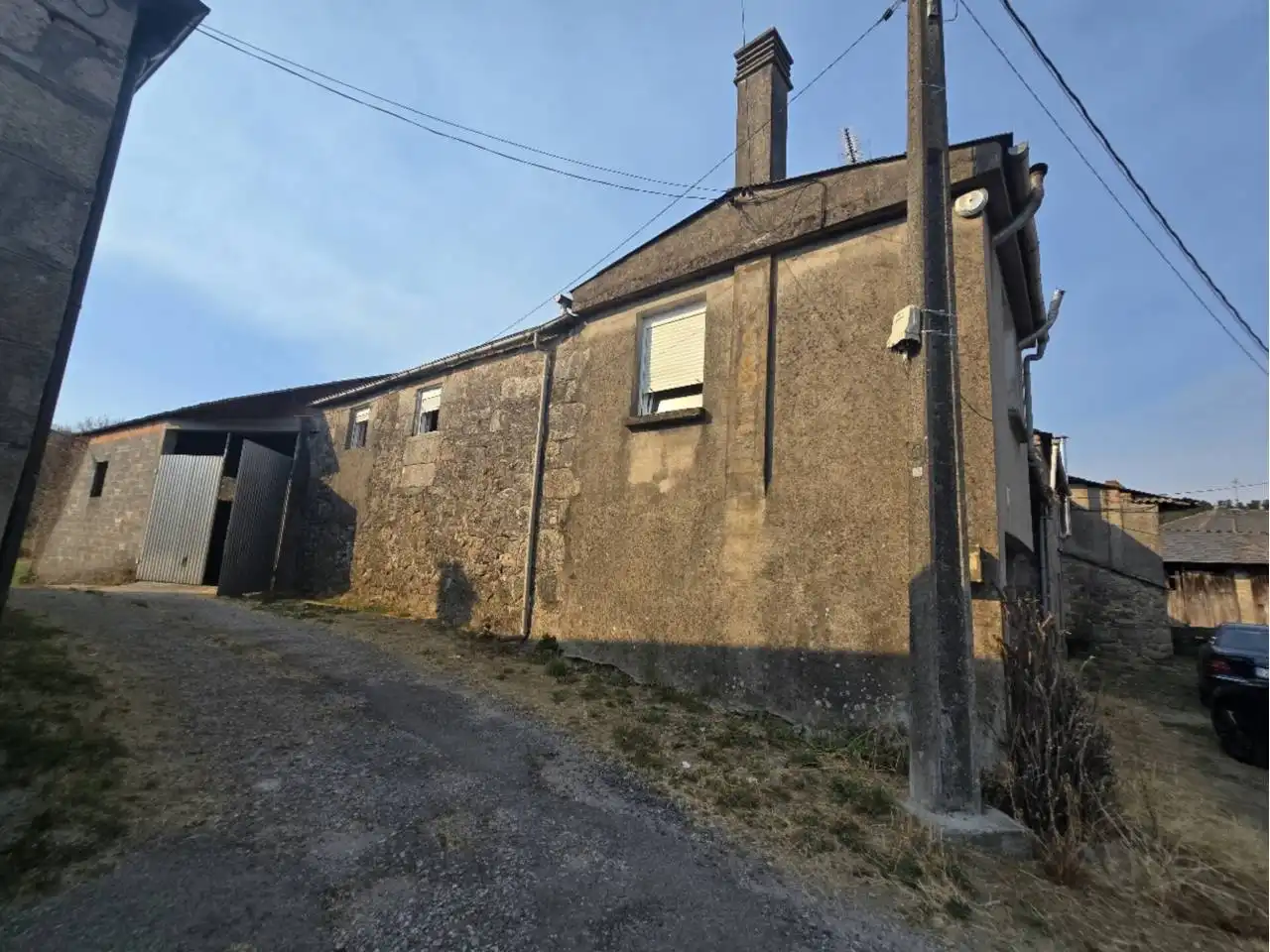Vista exterior de Casa o chalet en venta en Castroverde con Terraza