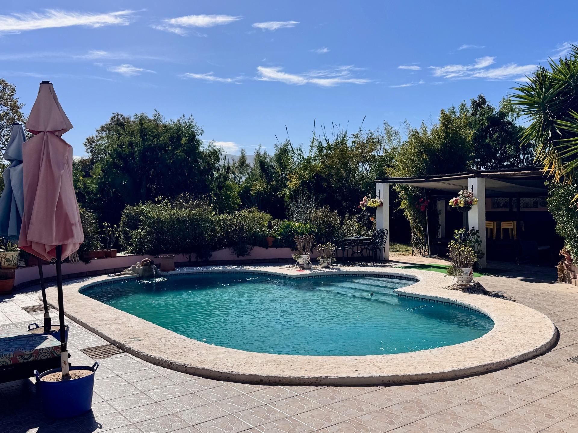 Piscina de Casa o xalet en venda en Cártama amb Aire condicionat, Jardí privat i Terrassa