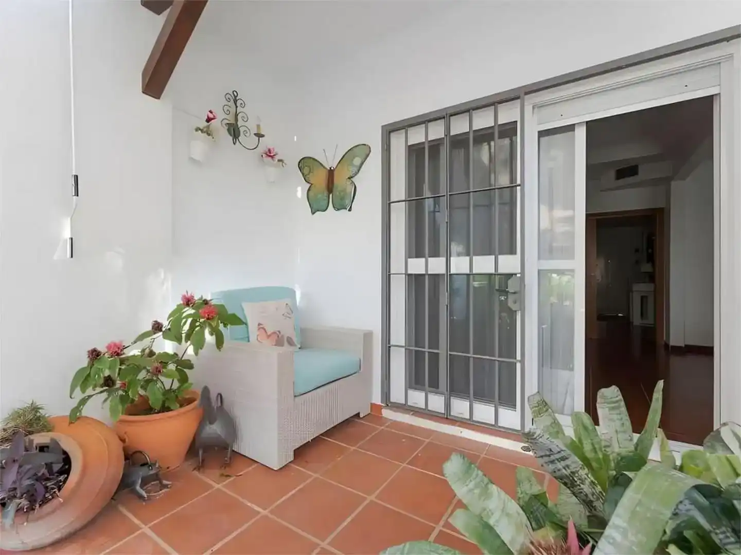 Terrassa de Pis de lloguer en Rota amb Aire condicionat, Jardí privat i Parquet