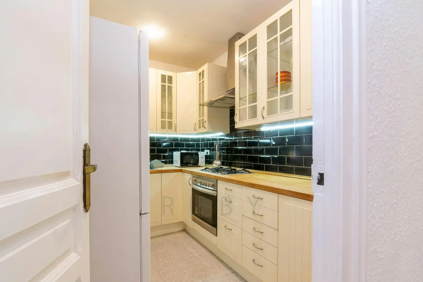 Kitchen of Flat for rent in Barcelona  with Air Conditioner, Heating and Furnished