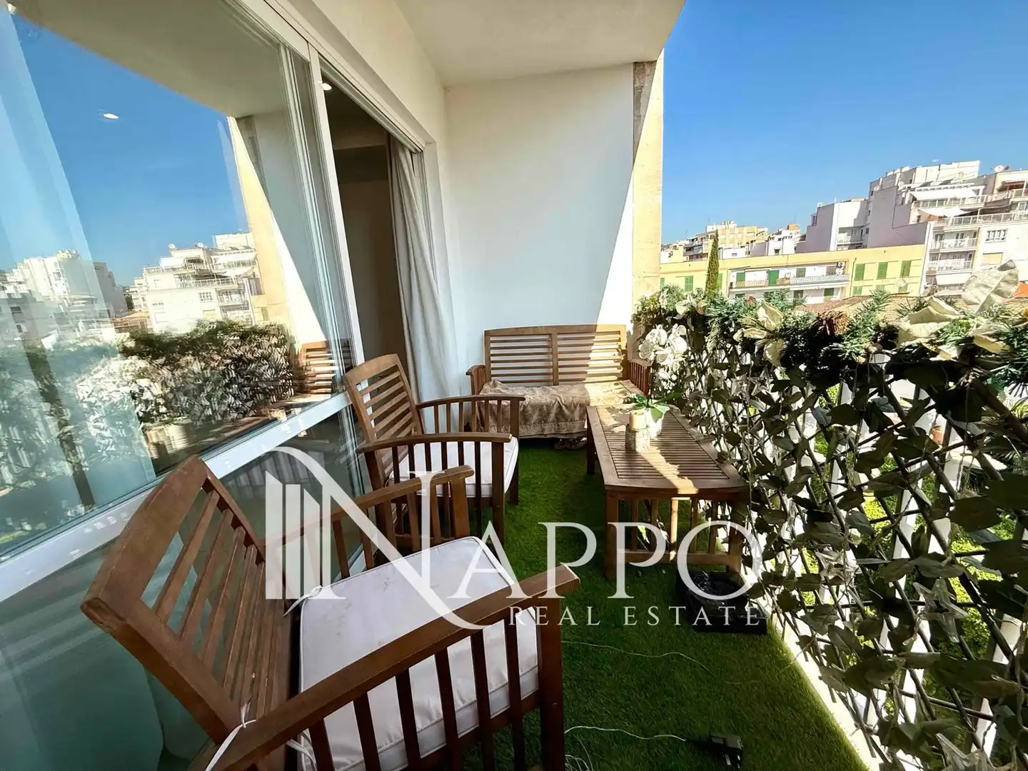 Terrasse von Wohnung zum Verkauf in  Palma de Mallorca mit Klimaanlage, Heizung und Terrasse