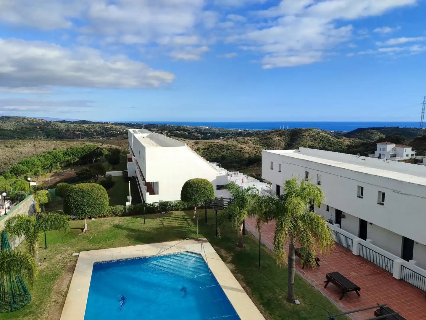 Exterior view of Duplexes for sale in Estepona  with Air Conditioner, Terrace and Community pool
