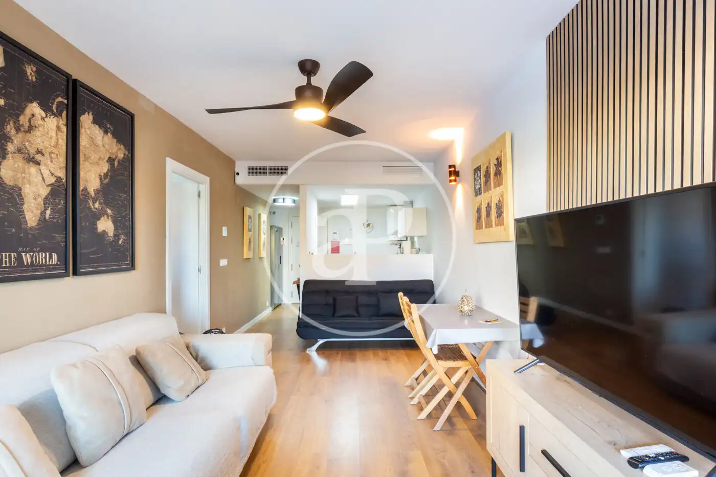 Wohnzimmer von Wohnung zur Miete in Canet d'En Berenguer mit Klimaanlage, Heizung und Privatgarten