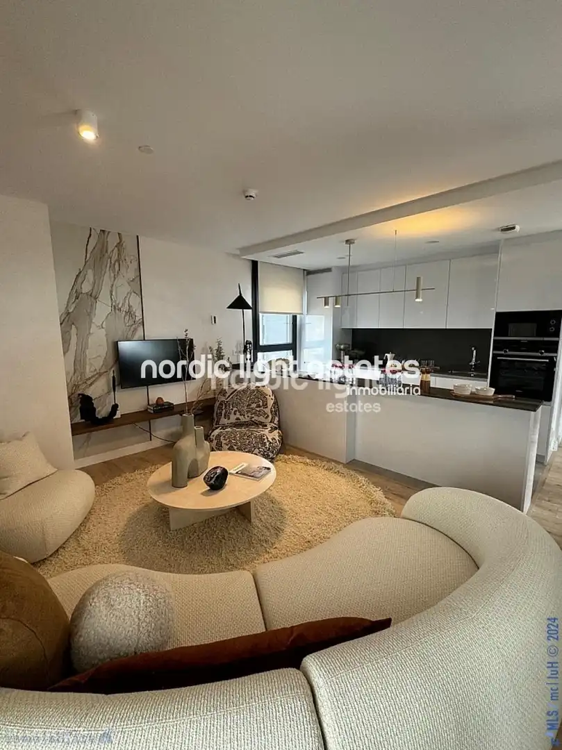 Wohnzimmer von Wohnung zum Verkauf in Málaga mit Klimaanlage, Terrasse und Schwimmbad