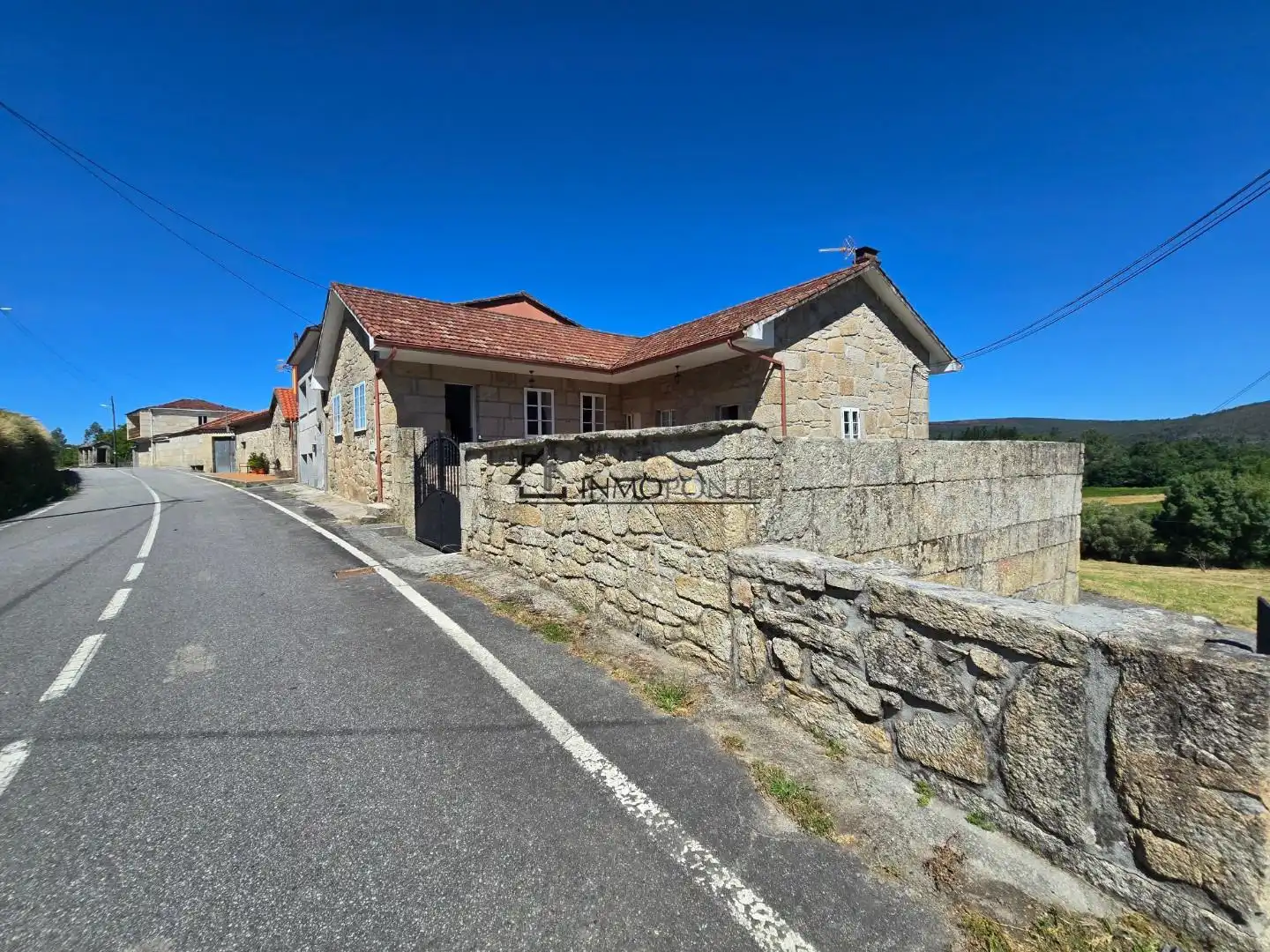 Vista exterior de Casa o chalet en venta en Campo Lameiro con Jardín privado, Terraza y Balcón