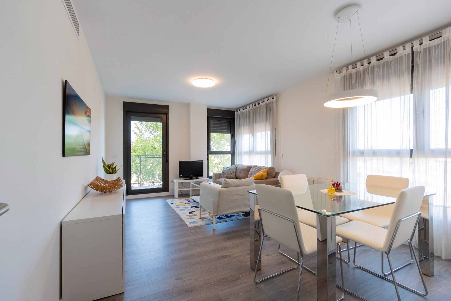Living room of Flat to rent in  Valencia Capital  with Air Conditioner, Heating and Private garden