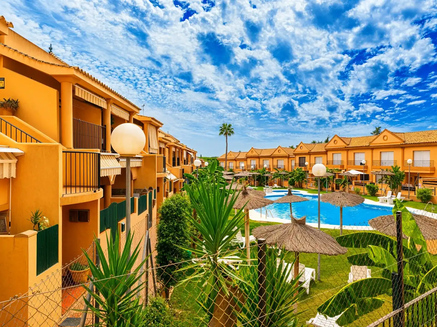 Vista exterior de Apartamento en venta en Chiclana de la Frontera con Aire acondicionado, Jardín privado y Terraza
