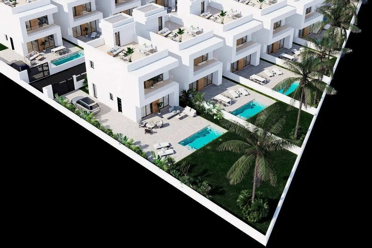 Vista exterior de Casa o xalet en venda en Orihuela amb Aire condicionat, Jardí privat i Terrassa
