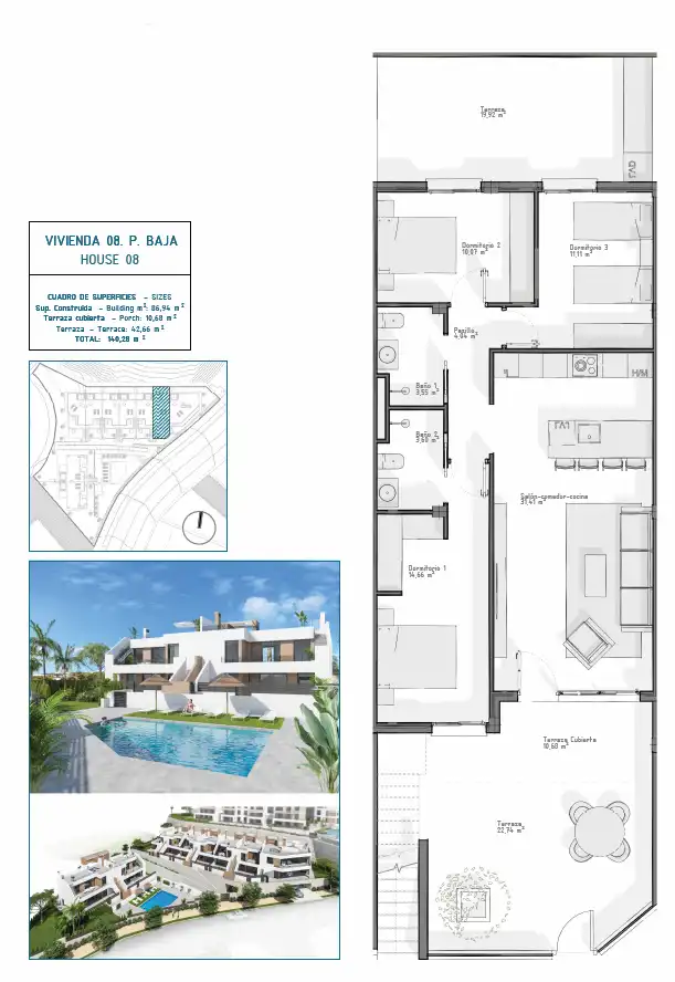 Bungalow with terrace for sale in Las Salinas, imagen 19