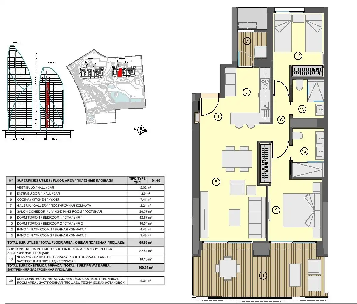 Apartamento en venta en Benidorm con Aire acondicionado, Calefacción y Terraza