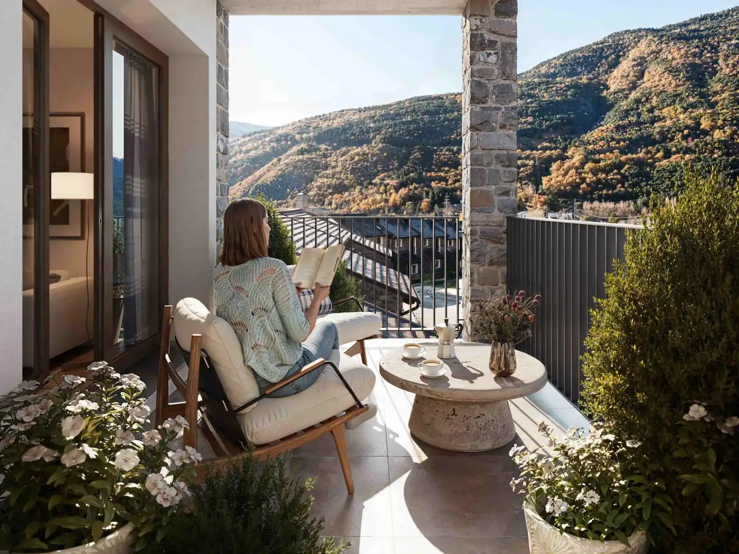 Terrace of Flat for sale in Biescas  with Heating