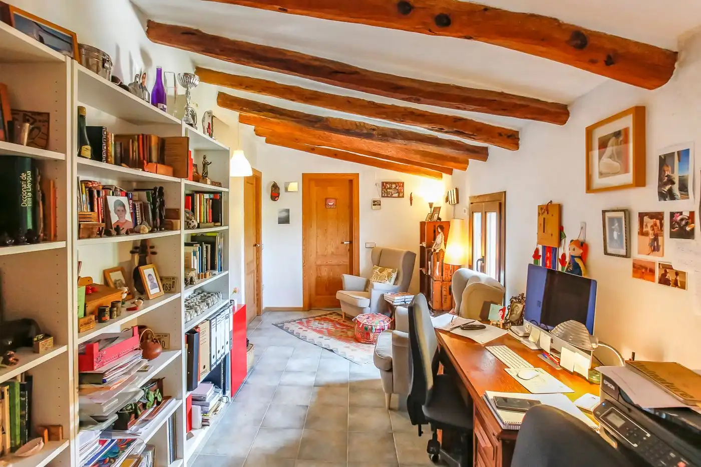 Sala d'estar de Finca rústica en venda en Sarral amb Calefacció, Jardí privat i Terrassa