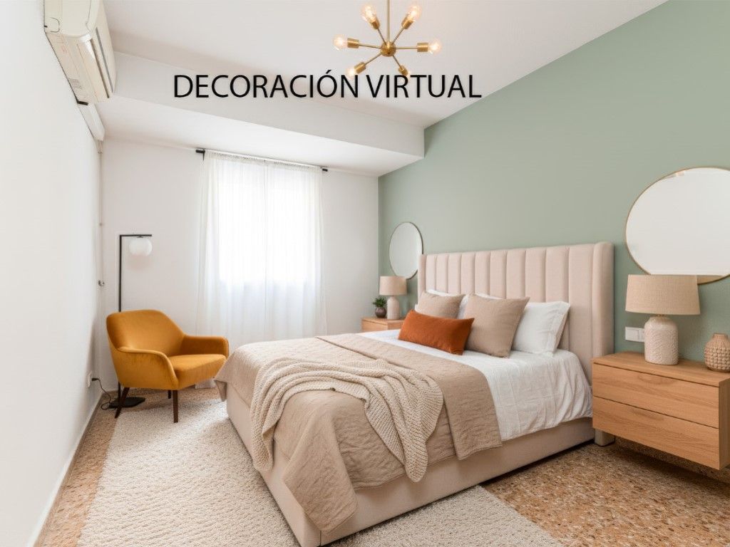 Bedroom of Flat for sale in Burjassot  with Air Conditioner, Terrace and Oven