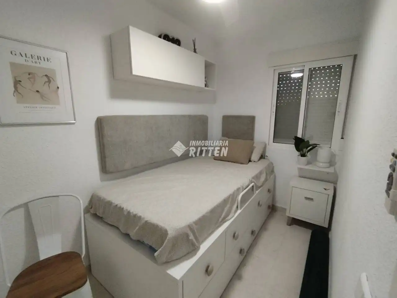 Schlafzimmer von Wohnung zur Miete in La Manga del Mar Menor mit Klimaanlage, Terrasse und Möbliert