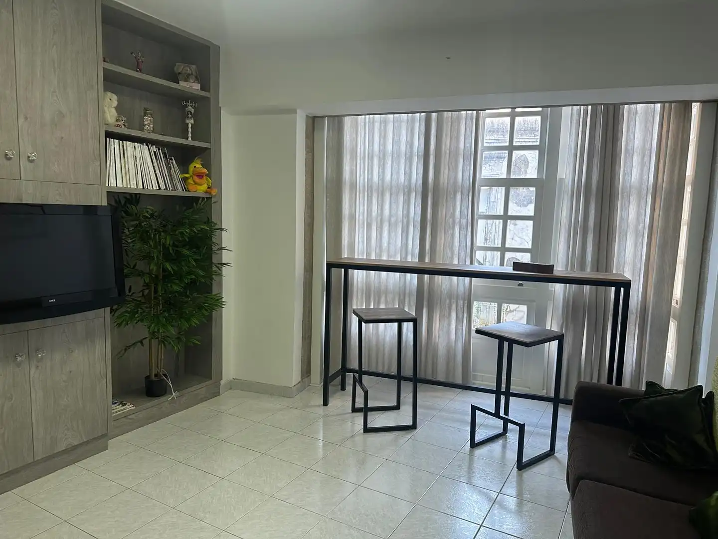 Wohnzimmer von Wohnung zur Miete in Pontevedra Capital  mit Heizung, Möbliert und Balkon