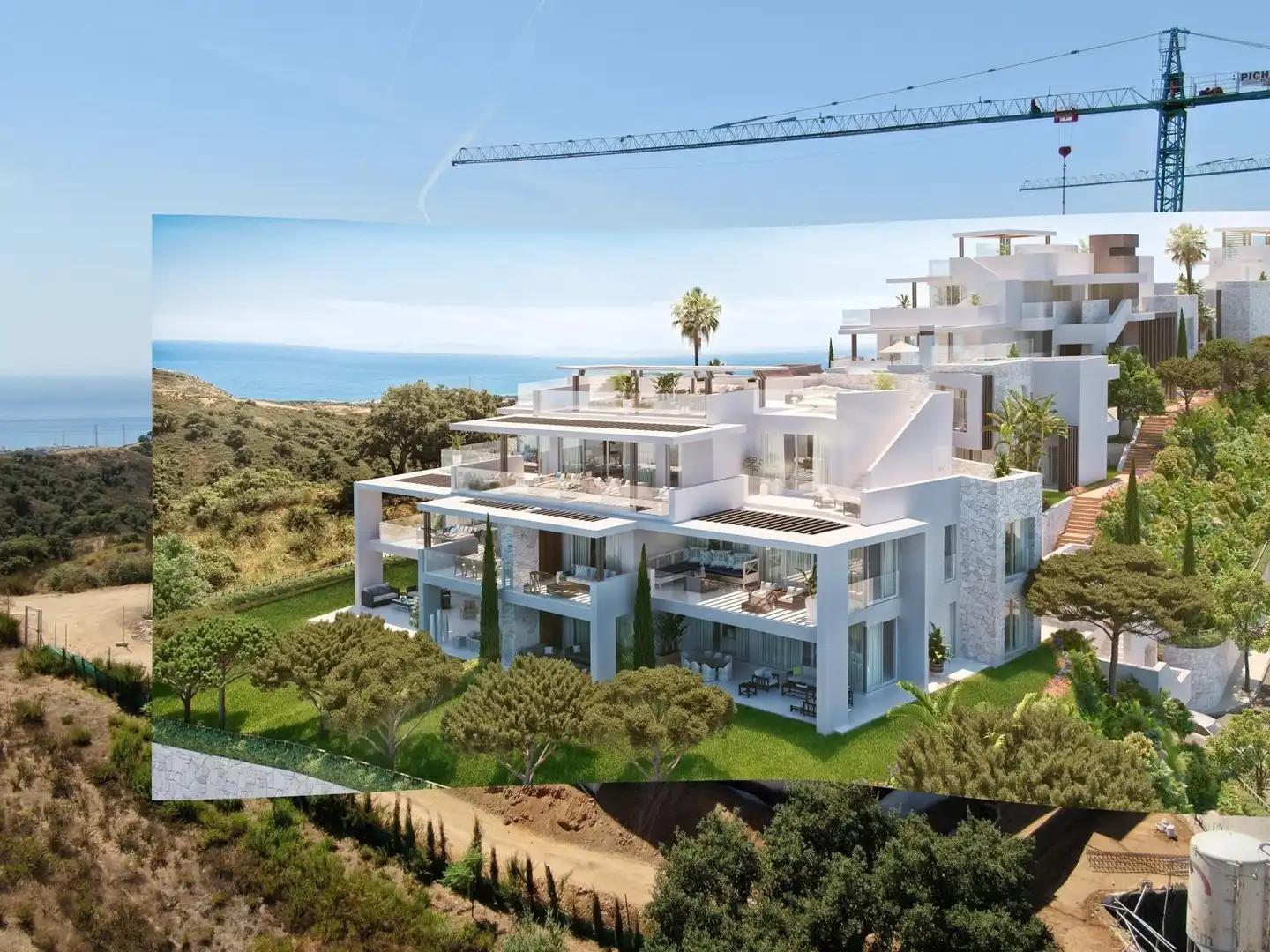Exterior view of Flat for sale in Ojén  with Air Conditioner, Private garden and Terrace