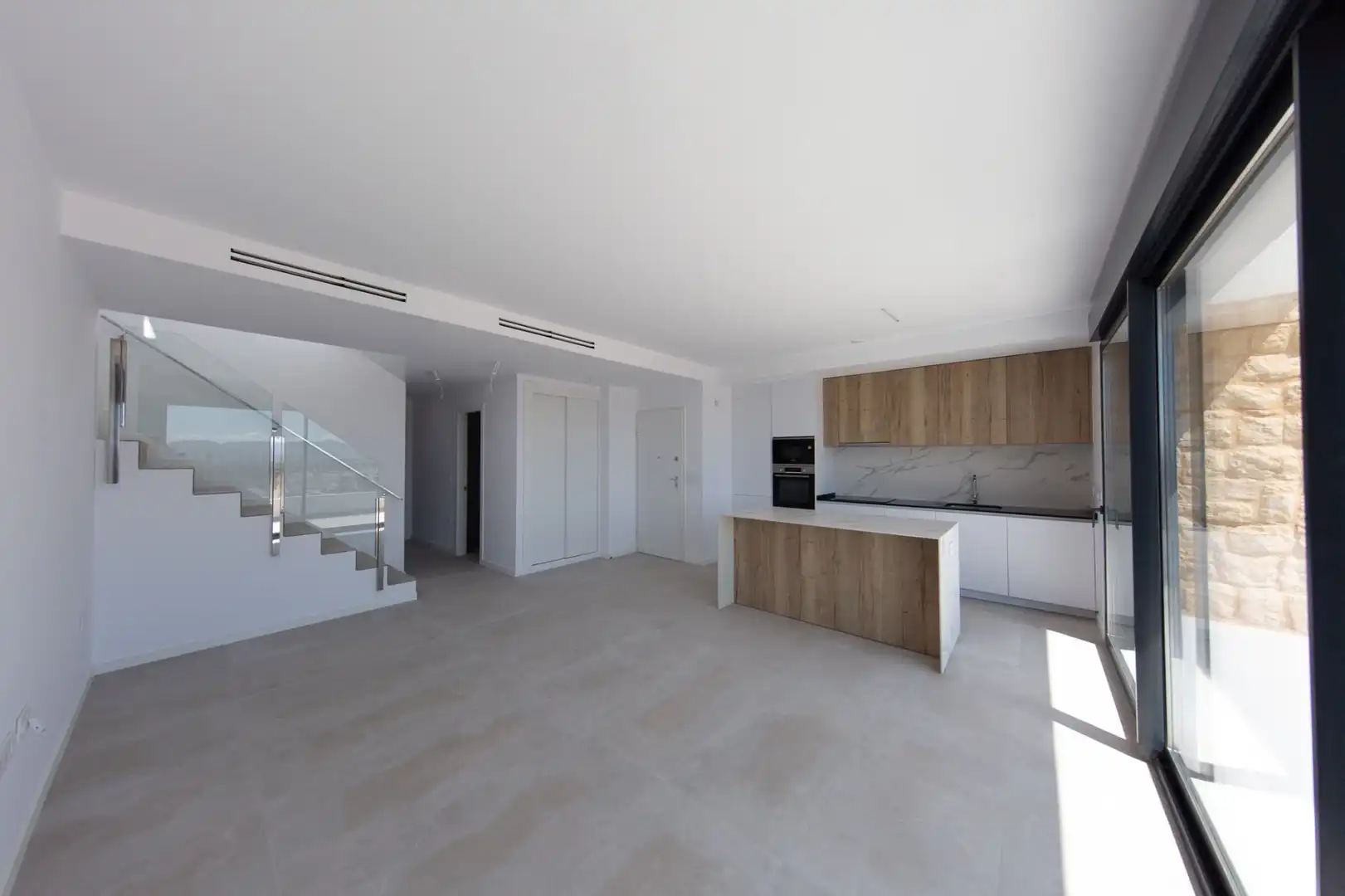 Cocina de Ático de alquiler en Finestrat con Aire acondicionado, Calefacción y Jardín privado