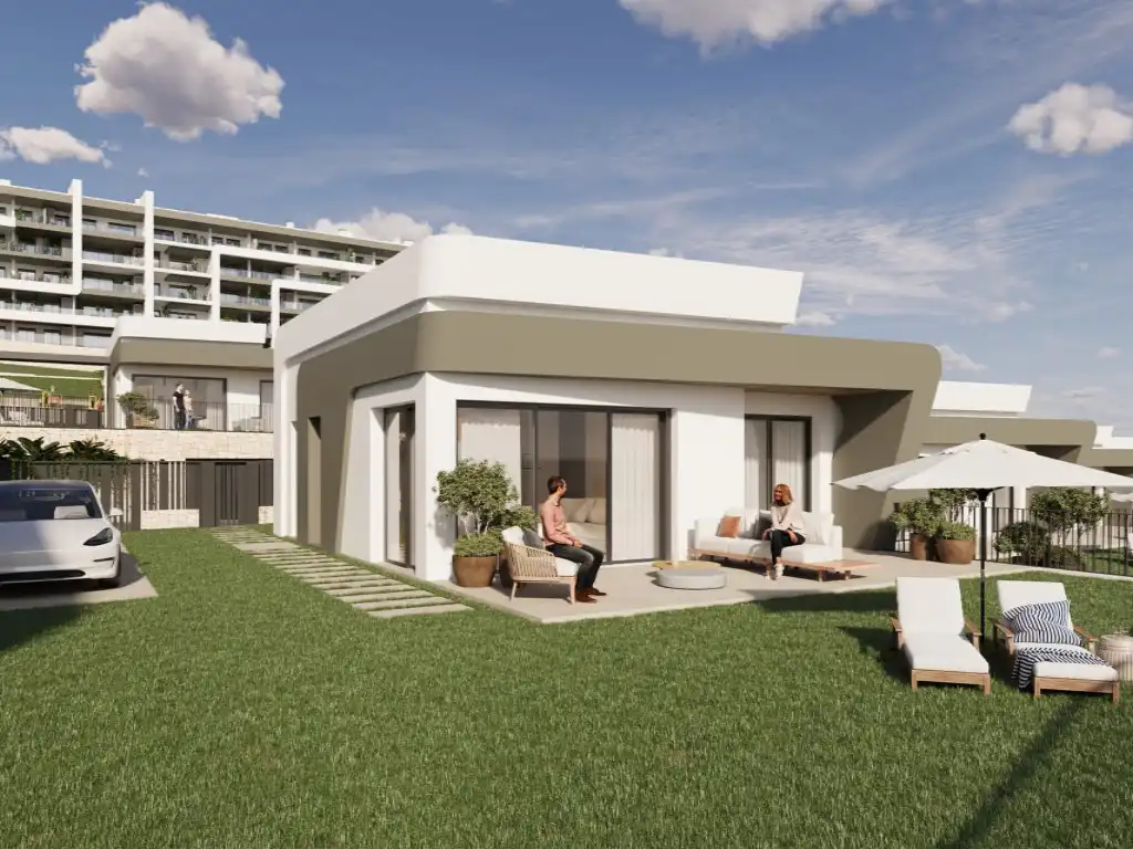 Exterior view of Houses for sale in Mutxamel  with Private garden and Swimming Pool