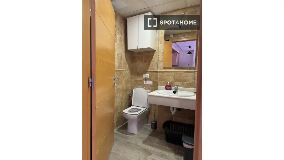 Baño de Apartamento para compartir en Villanueva del Río Segura con Aire acondicionado, Terraza y Amueblado