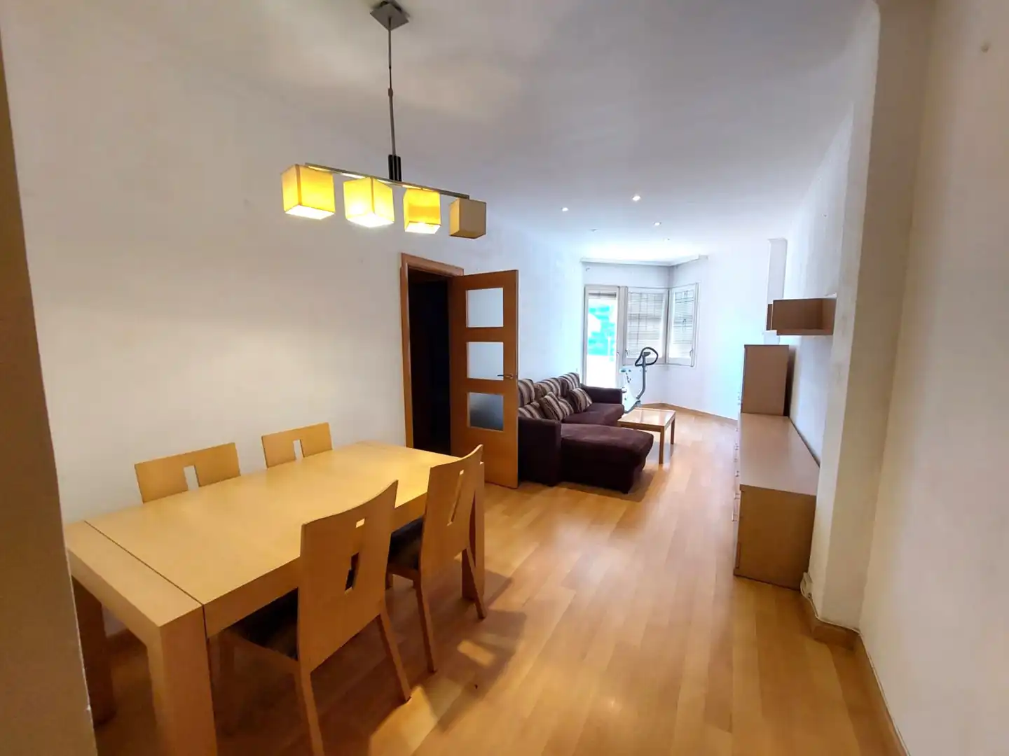 Dining room of Flat for sale in Barcelona  with Parquet flooring, Furnished and Oven