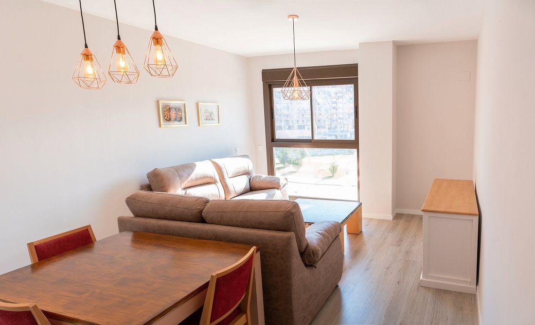 Living room of Flat for sale in Málaga Capital  with Air Conditioner, Private garden and Storage room