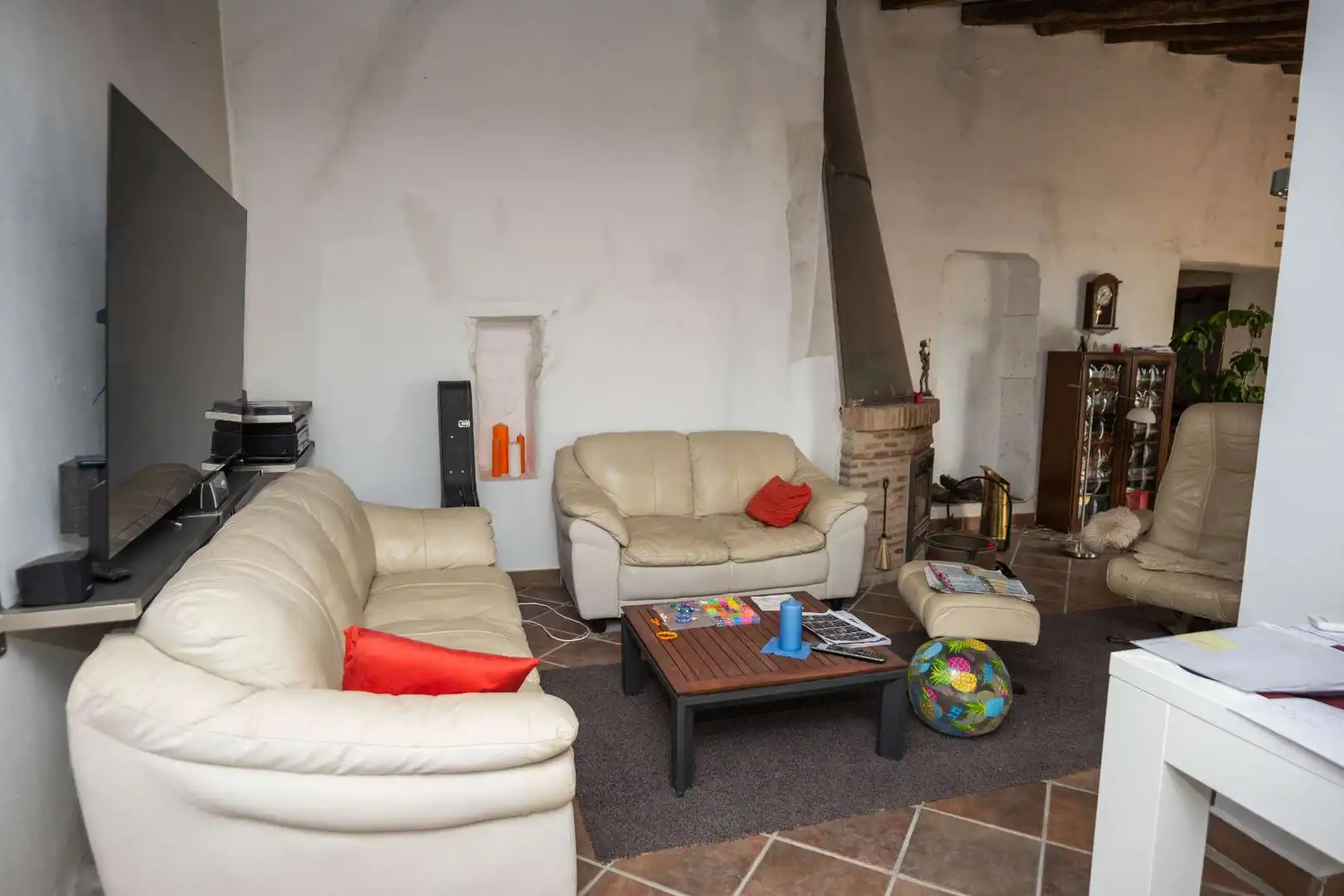 Living room of Houses for sale in Canillas de Albaida  with Air Conditioner, Private garden and Terrace