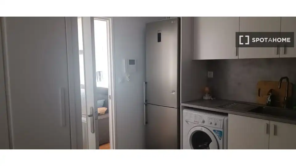 Kitchen of Flat for share in Mataró  with Air Conditioner, Heating and Terrace