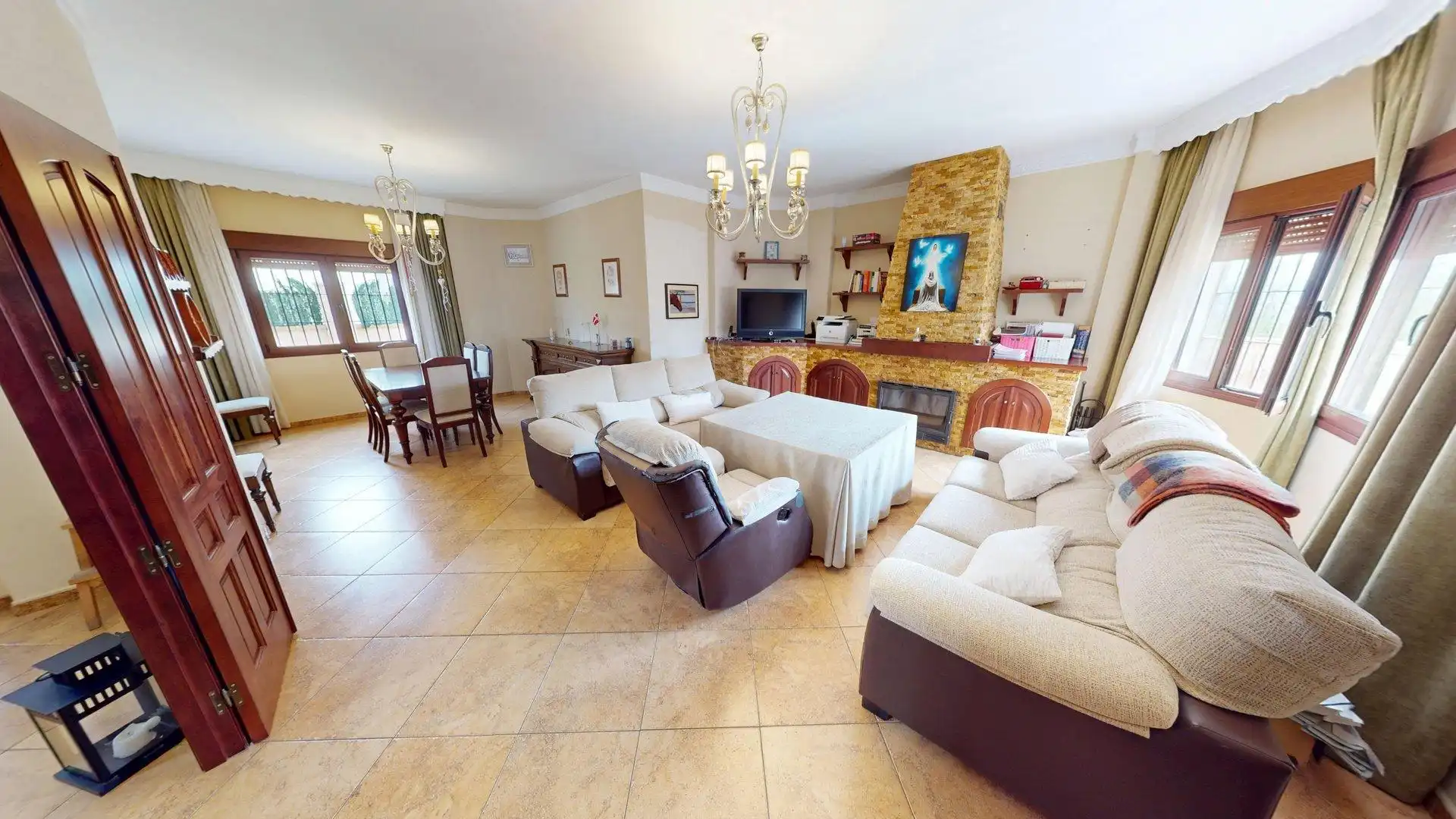 Living room of Houses for sale in Colmenar  with Air Conditioner, Heating and Private garden
