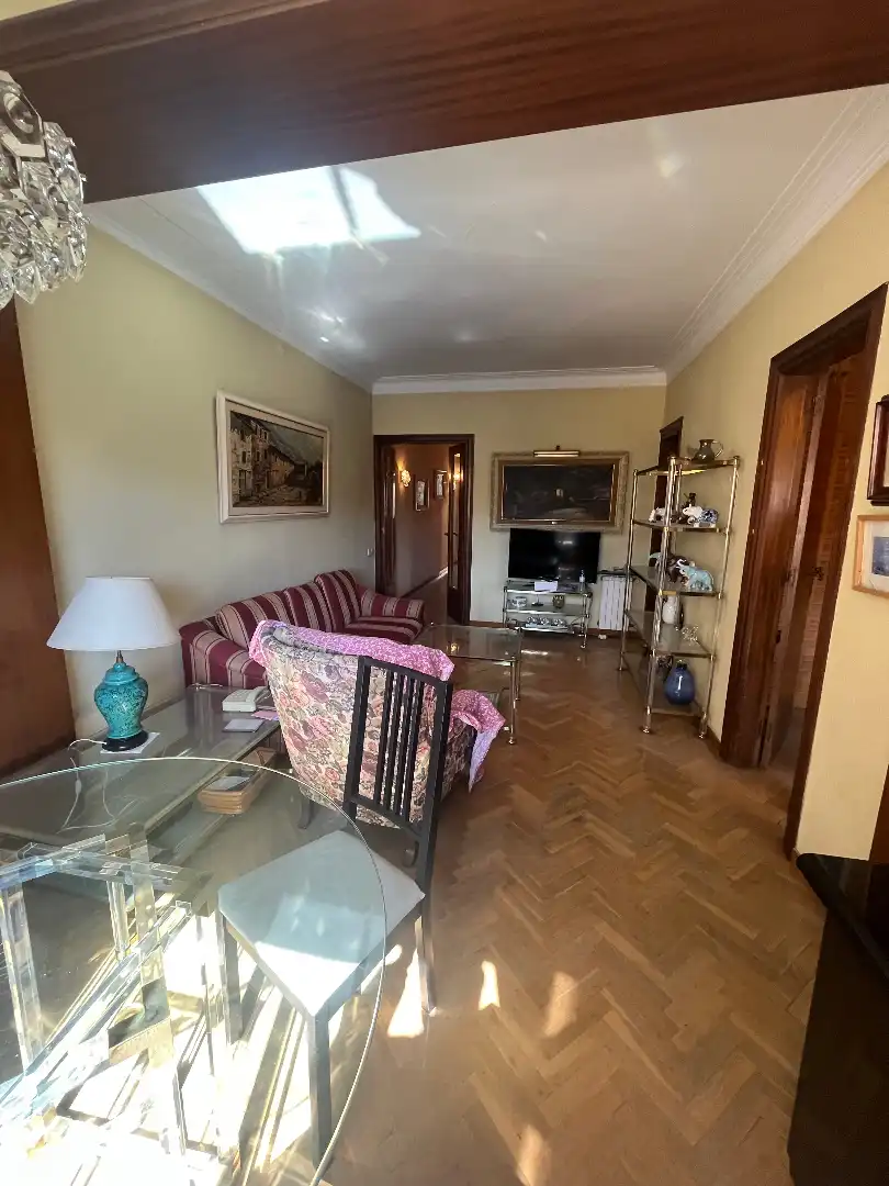 Sala de estar de Piso en venta en Barcelona con Aire acondicionado, Calefacción y Parquet