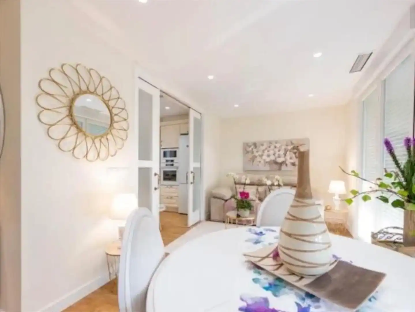 Dining room of Flat for sale in Ourense Capital   with Air Conditioner and Balcony