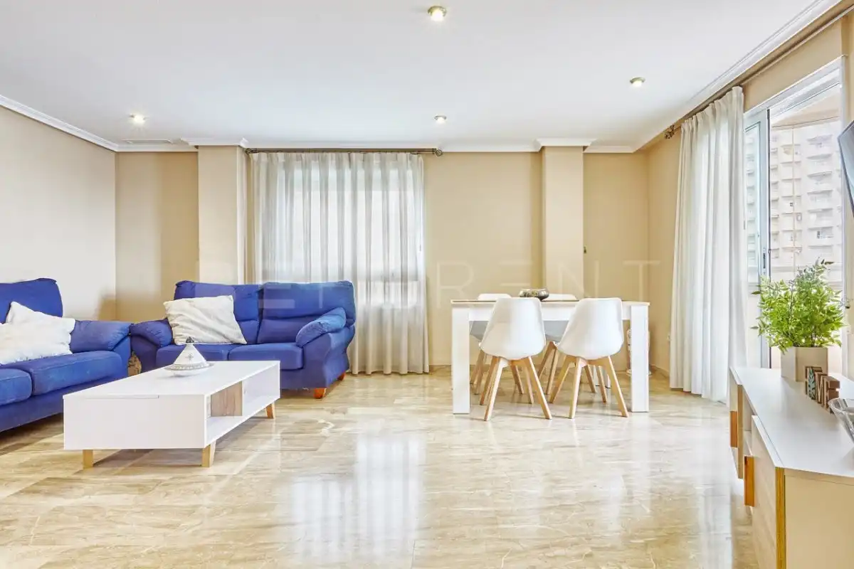 Living room of Apartments for rent in El Campello  with Air Conditioner, Heating and Private garden