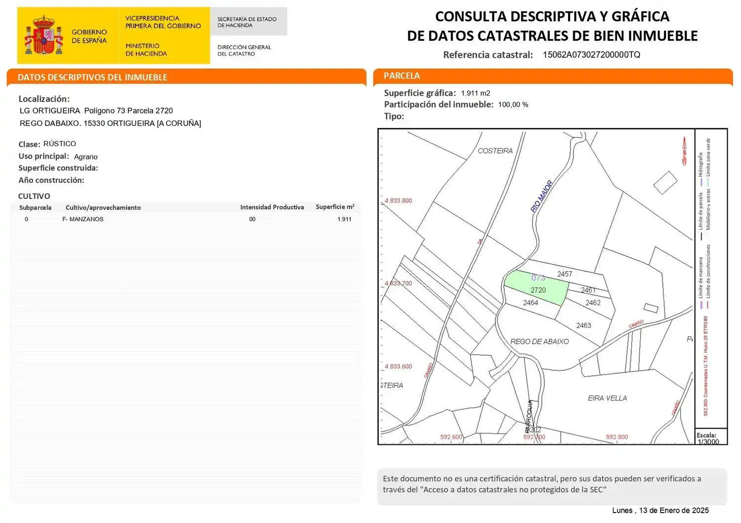 Casa rústica amb jardí en venda a Lugar Portobo 1, imagen 31