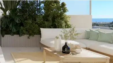 Terrassa de Apartament en venda en Estepona amb Aire condicionat, Calefacció i Jardí privat
